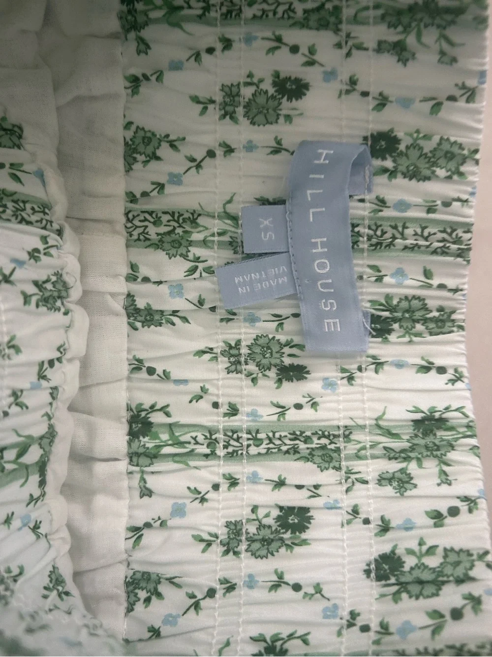 Hill House Home XS Green Vine Stripe Shorts Set - Picture 5 of 9